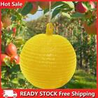 Ball Fruit Fly Catcher 8cm Sticky Trap for Catching Fruit Insects (Yellow)