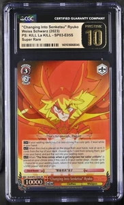 CGC 10 Pristine Ryuko E05 Changing into Senketsu Weiss Schwarz Kill La Kill SR - Picture 1 of 2