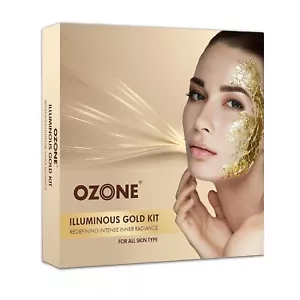 Ozone Illuminous Gold Organic Facial Kit For Natural Golden Glow 60gm - Picture 1 of 7
