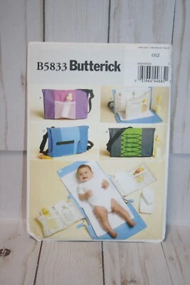 Butterick Sewing Pattern B5833 - Baby Diaper Bag and Changing Pad - Image 1 of 2