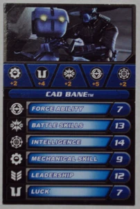 Star Wars Galactic Battle Game Card Cad Bane Todo 360 2011 - Bild 1 von 2