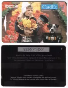 Neuseeland Spot & Tulpen in den Niederlanden Cardex 94 Telefonkarte Expo Telefonkarte - Bild 1 von 1