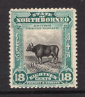 M17524 North Borneo/Sabah 1909 SG175 - 18c black & blue green