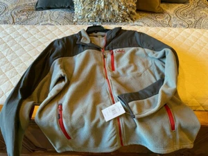 NWT Cabelas Mens 2XL Holyoke Fleece Full Zipper Jacket XXL Timberwolf Gray Grey - Picture 1 of 4