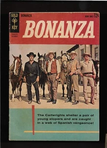 RARO 1962 1° Edizione " BONANZA " GOLD KEY FUMETTO ORIGINALE E COMPLETO - Foto 1 di 13