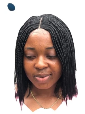 Peluca trenzada/caja trenzas. Peluca ligera color negro. Foto 1 de 4