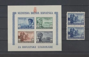 Kroatien (Hrvatska), Legionäre, Mi Nr, 109 ** (2), Block 5 B ** - Picture 1 of 1