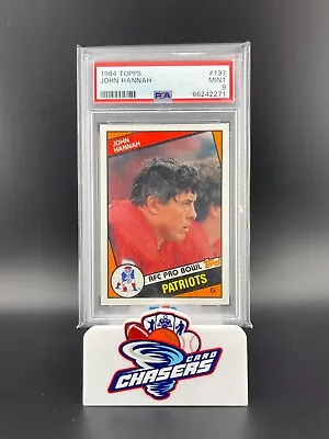 1984 Topps John Hannah #137 PSA 9 MINT HOF L13 - Image 1 of 2