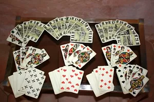 1920 J Muller Old Tarot Card Game Cities Villages Switzerland Complete - Picture 1 of 10