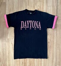 Vintage Daytona Beach Women’s T-Shirt Retro Neon Pink 80’s 90’s Single Stitch L