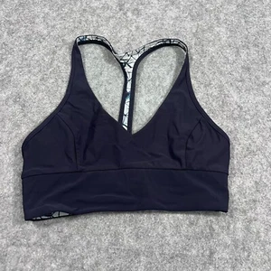 Lululemon Reversible Naval Blue Star Crushed Silver Fox Retreat Bra Women's 2 ? - Picture 1 of 5