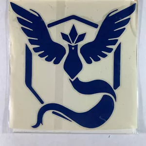 Pokemon Go Vinyl Sticker Decal Team Mystic Large Blue Logo Video Game - Picture 1 of 2