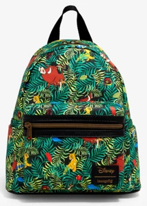 Mini Bolso Mochila Loungefly Disney Rey León Selva Bugs Simba Pumba Timón NUEVO - Imagen 1 de 4