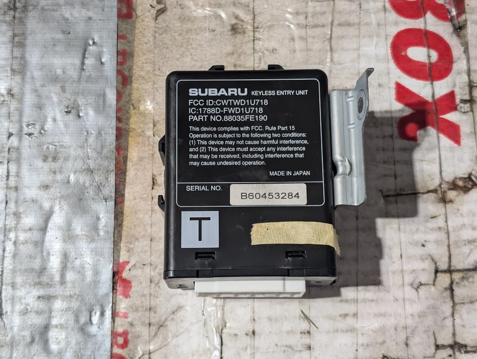 06-07 Subaru Keyless Entry Module Unit  Impreza WRX STI Outback OEM 88035FE190 - Image 1 of 4