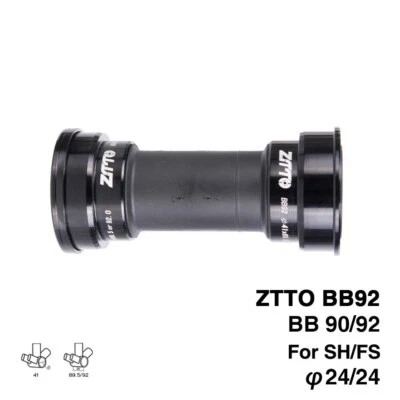 BB92 MTB Press Fit Bottom Bracket 41mm Road Bike PF92 BB86 BB90 BB 24mm Crankset - Image 1 of 4