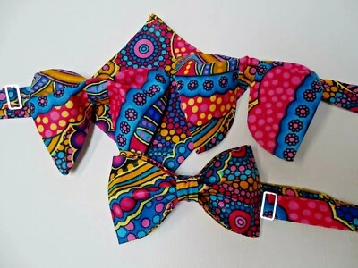 Pañuelo Kente estampado africano hecho a mano para hombre preatado brillante colorido Foto 1 de 4