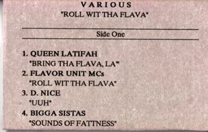 Various Roll With Tha Flava PROMO ADVANCE DEMO Cassette Tape Album Hiphop Rap - Imagen 1 de 2