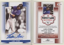 2019 Leaf Perfect Game National Showcase Auto Blue /15 Luke Storm #BA-LS1 Auto