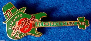TORONTO ST PATRICK'S GREEN SHAMROCK FENDER STRAT GUITAR 99 Hard Rock Cafe PIN - Bild 1 von 1