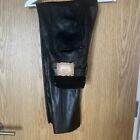 Arise Arise Double Waisted Leather Trousers