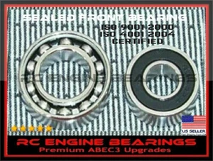 BEARINGS SAITO Engine FA91  /  OS engine 50SX Hyper OS 55 AX 46 TT Pro40 ABEC3c3 - Picture 1 of 3