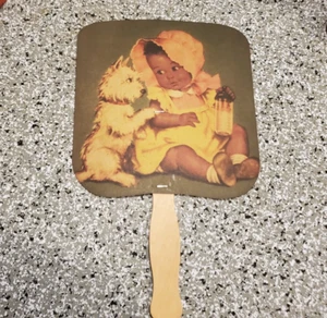 Antique Paper Hand Fan Advertisement Cream of Wheat for Ross Dry Goods Drexel - Picture 1 of 2