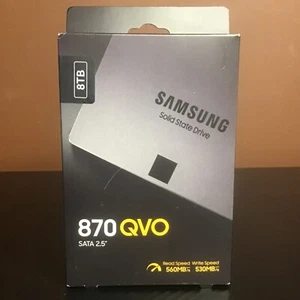 SAMSUNG 870 QVO SATA III SSD 8TB 2.5 Internal Solid State Drive Upgrade Desktop - Photo 1/17