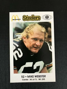 Mike Webster Pittsburgh Steeler Hall Of Famer McDonald's Police Card - Picture 1 of 1