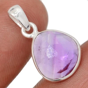 Natural Faceted Amethyst - African 925 Sterling Silver Pendant Jewelry CP69698 - Picture 1 of 1