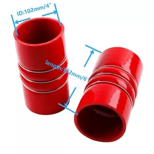 4"x6" Silicone Charge Air Cooler Hump Hose For Freightliner Peterbilt Kenworth - Picture 1 of 6