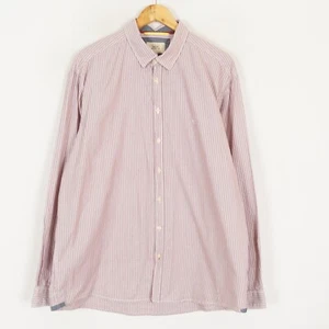 CAMEL ACTIVE Men's Shirt Size XL Regular Fit Pink Cotton Pockets Striped - Picture 1 of 9