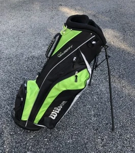 Wilson Tour Velocity Green Black Golf Bag NO CLUBS - Picture 1 of 11