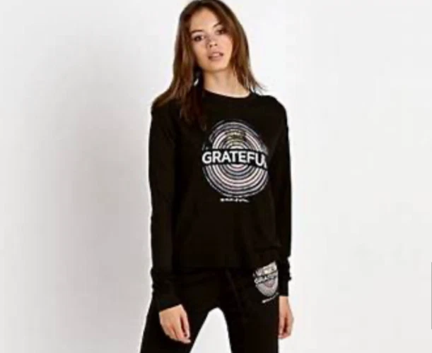 Spiritual Gangster Grateful Medallion Sweatshirt Black Much Loved Condition SZ M - Image 1 of 4