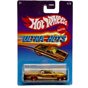 Hot Wheels Ultra Hots '80 EL Camino 4/8 Dorado 1/64 Die-cast Target Exclusivo Nuevo en Paquete - Imagen 1 de 15