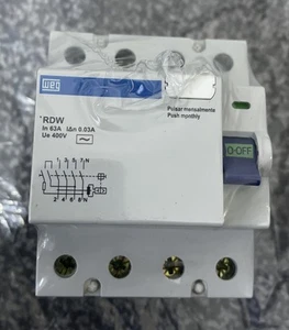 WEG RDW30-63-4 Interruptor Diferencial Residual 63A - Imagen 1 de 4