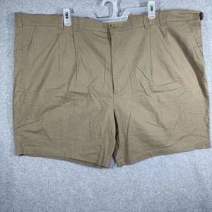Pantaloncini chino uomo HB Harbor Bay Sport taglia 58x8,5 lino marrone cotone plissettato - Foto 1 di 9