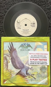 Asia – Don't Cry / True Colors 7'' Vinyl 1983 CLEANED/PLAY TESTED EX+/VG+ VIDEO - Picture 1 of 8