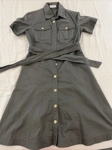 Calvin Klein | Dresses | Calvin KleinUtility Style Dress Size 4 Color Gray - Picture 1 of 2