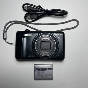 Olympus VR-340 16.0MP Compact Digital Camera Tested + Charger, Battery - Picture 1 of 23