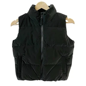 OLD NAVY Kids Black Size 8 Sleeveless Water Proof Puffer Zip Up Vest - Picture 1 of 8