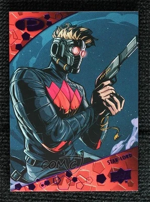 2021 Upper Deck Marvel Premier Purple Spectrum Foil 1/10 Star-Lord #42 - Image 1 of 3