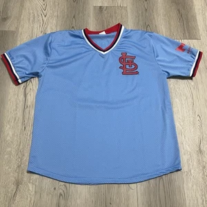 St Louis Cardinals Jersey Adult XL Extra Large Blue Retro Gameday Promo Giveaway - Picture 1 of 6