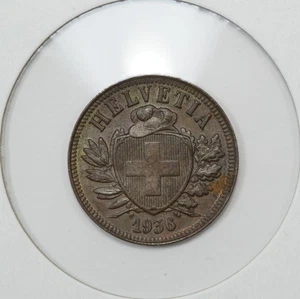 1936 B Switzerland 2 Rappen (#10) - Picture 1 of 2