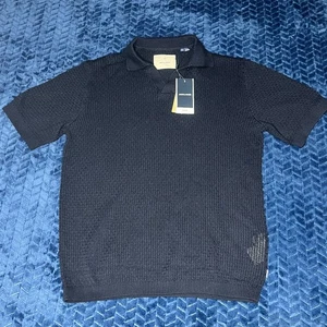Jack & Jones Poloshirt Herren Large Schwarz Strick JPRBLUPAULIN Resort Kragen Relaxed - Bild 1 von 5