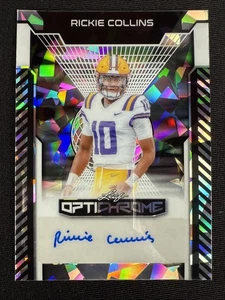 Rickie Collins Rookie Auto RC 2025 Leaf Optichrome Crystal Silver /10 #BA-RC1 - Picture 1 of 10