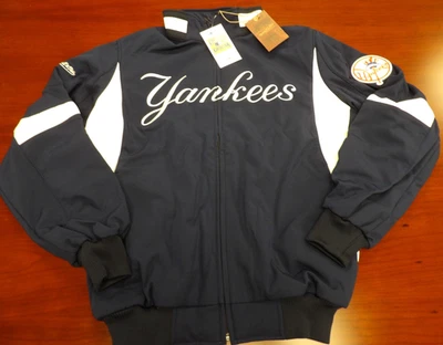 CHAQUETA MITCHELL & NESS MLB NEW YORK YANKEES TEAM DUGOUT AZUL MARINO TALLA MT Foto 1 de 4