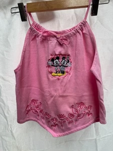 Mickey & Co Disney Pink Tonk Top Girls Size M (10-12) Years Floral embroidery - Picture 1 of 13