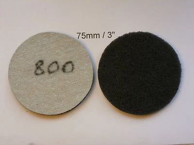 PAD-O-VAC Non-woven Abrasive Discs Hook and Loop Backed 3" / 75mm 800 Grit