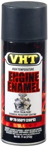 SP139 GM SATIN BLACK ENGINE ENAMEL HIGH TEMPERATURE SPRAY PAINT - Picture 1 of 1