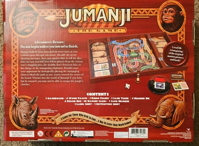  Jumanji Game Real Wooden Box Edition of the Classic Adventure Board Game (2017) - Image 1 of 4